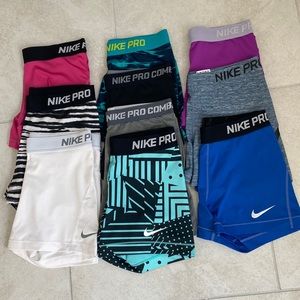 Nike pro shorts 10 pairs, SOLD SOLD SOLD